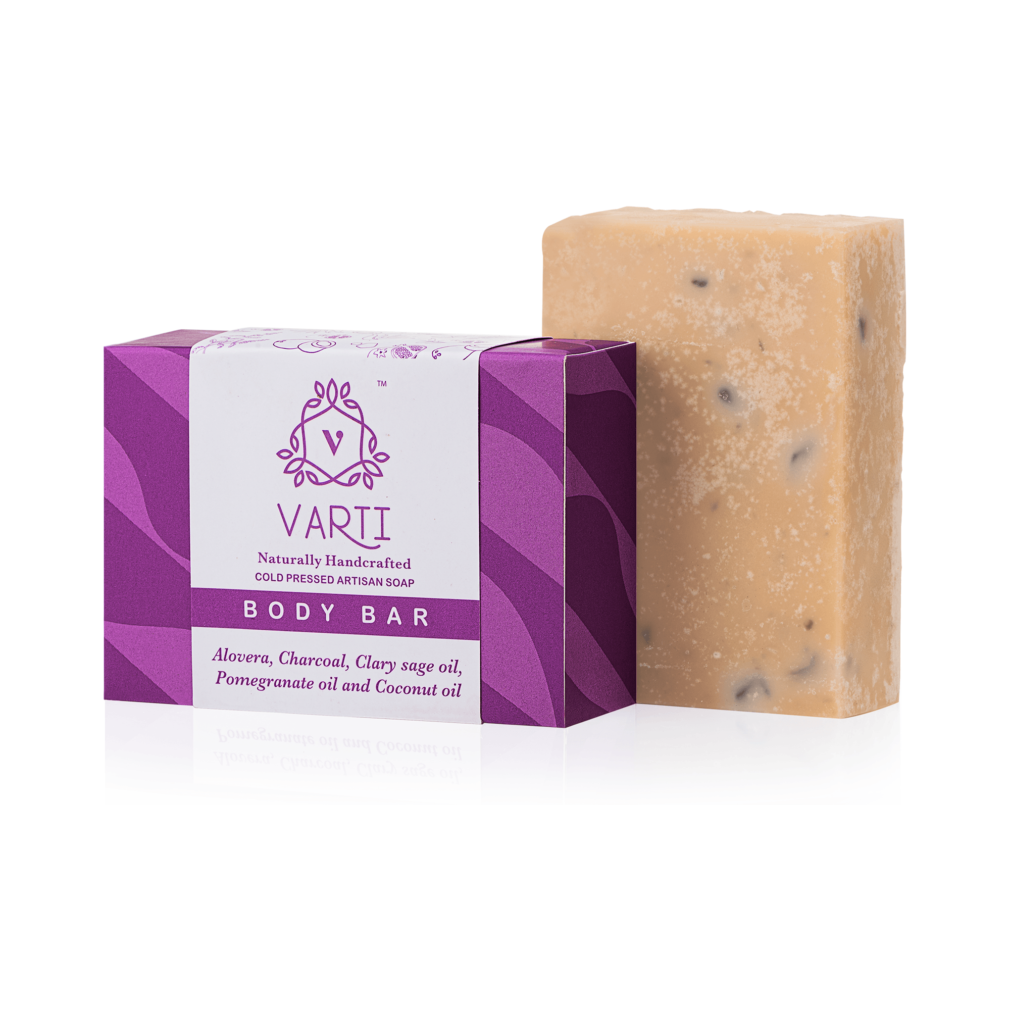 Varti Charcoal & Pomegranate Oil Body Bar