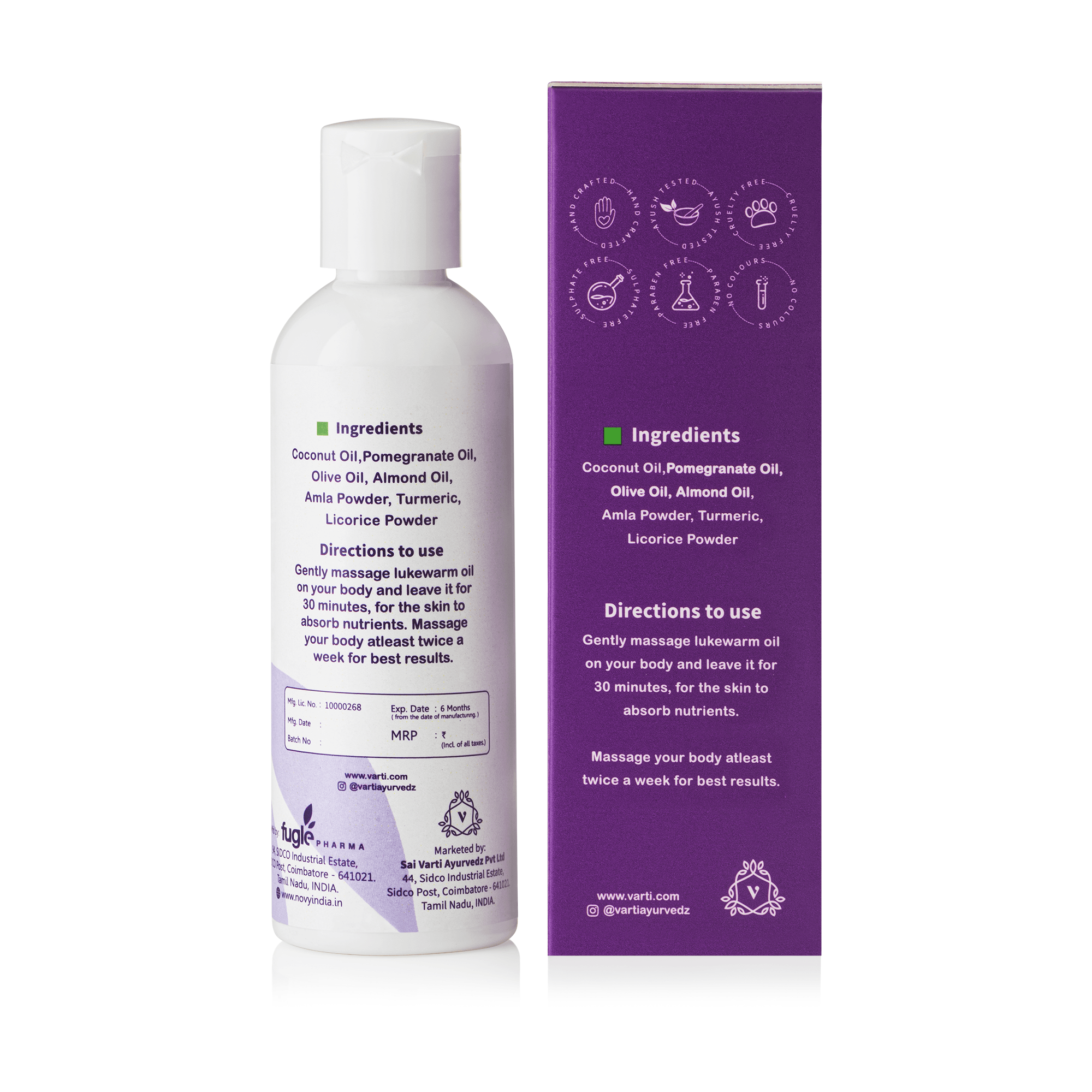Varti Body Massage Oil